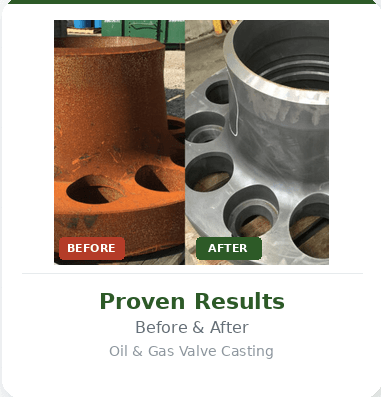 بطاقة نتائج قبل وبعد معالجة الصدأ