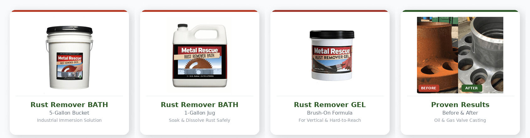 منتجات إزالة الصدأ وتجهيز الأسطح