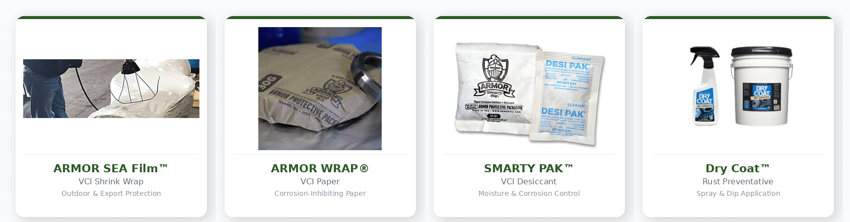 منتجات الحفظ والتغليف مثبطات التآكل المتطايرة و القابلة للذوبان